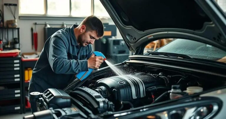 como limpar o motor do carro