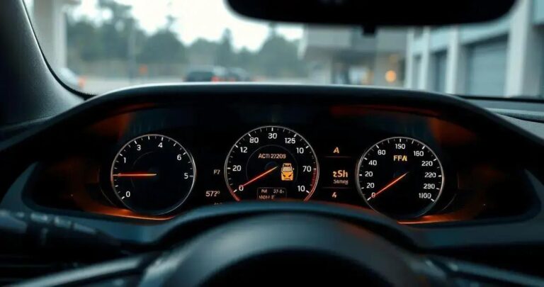 luzes do painel do carro