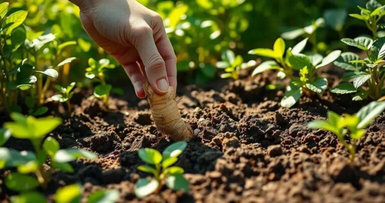 como plantar o gengibre