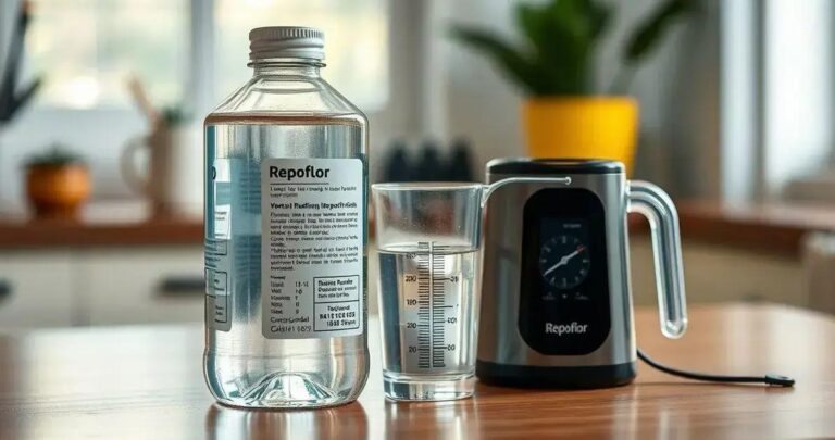 qual a quantidade de água para diluir o repoflor