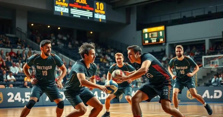 qual a quantidade de jogadores em quadra no handebol